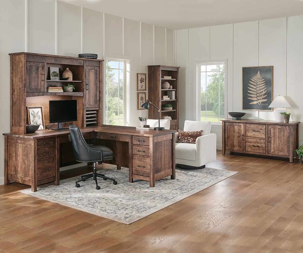 Houston L Desk With Hutch - Image 3