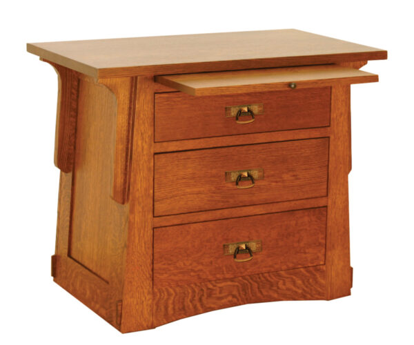 Aurora Crofter 3 Drawer Nightstand With Pullout
