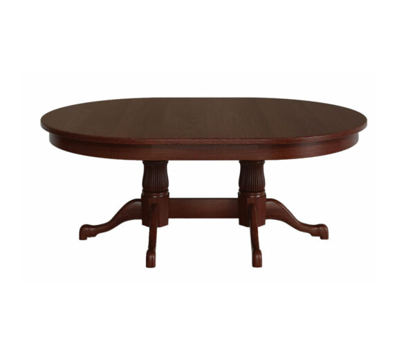 Reeded Tulip Double Pedestal Table