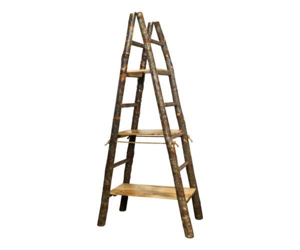 Showcase Ladder With 3 Solid Shelves