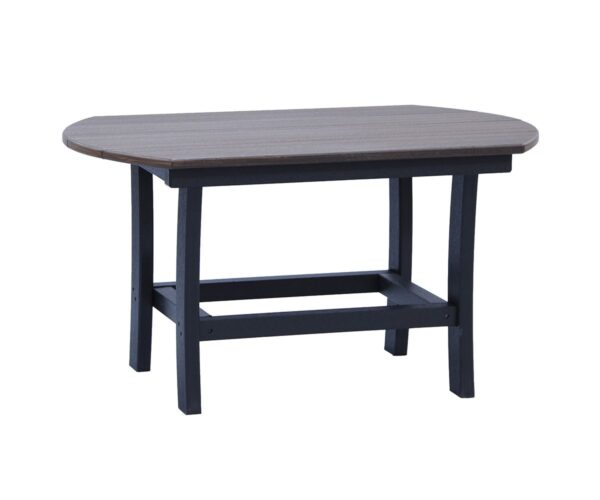 Elliptical Espresso Coffee Table