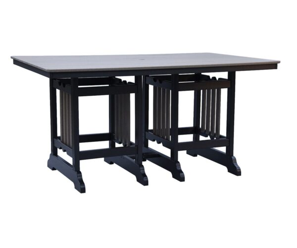 Traditional Rectangular Counter Table