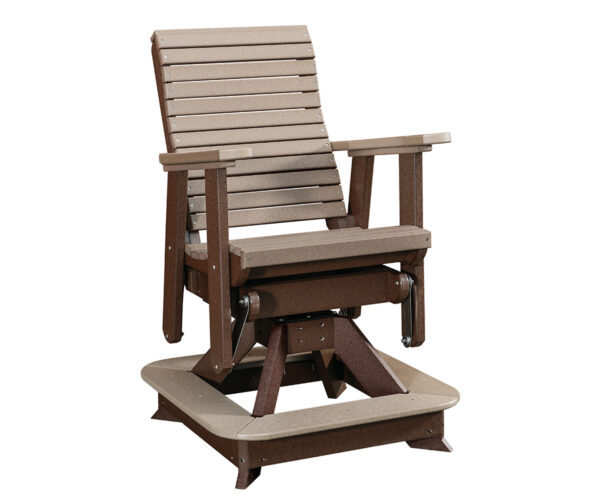 Roll Back Balcony Swivel Glider