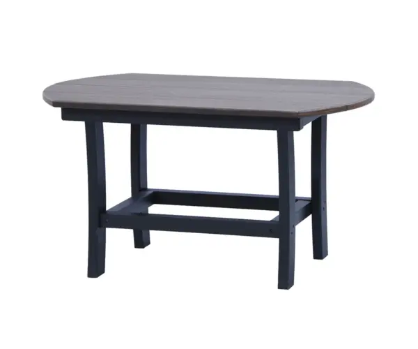 Elliptical Espresso Coffee Table