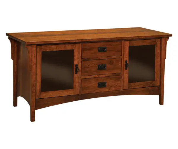 Arts & Crafts 2 Door 3 Drawer TV Plasma Stand