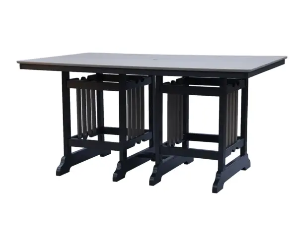 Traditional Rectangular Counter Table