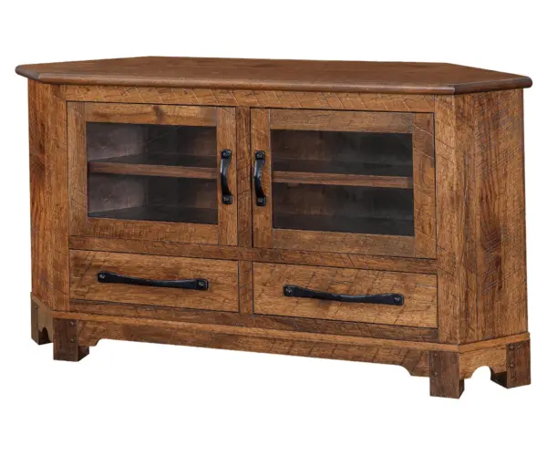 Farmhouse Corner Cabinet - 61"W